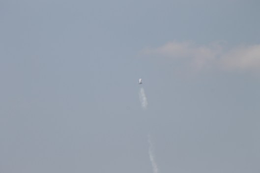 037Bi-plane with smoke-trail