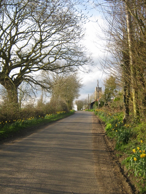 Up the hill to St Peters church